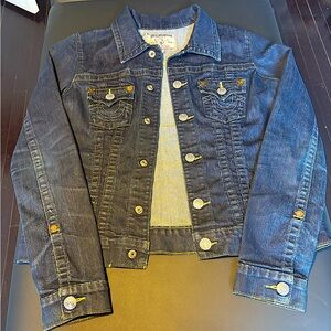 True Religion Trucker Jacket 
Size: Large (Youth)